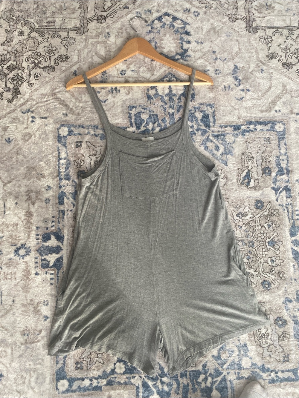 Elloh Maternity Gray Mini Romper
